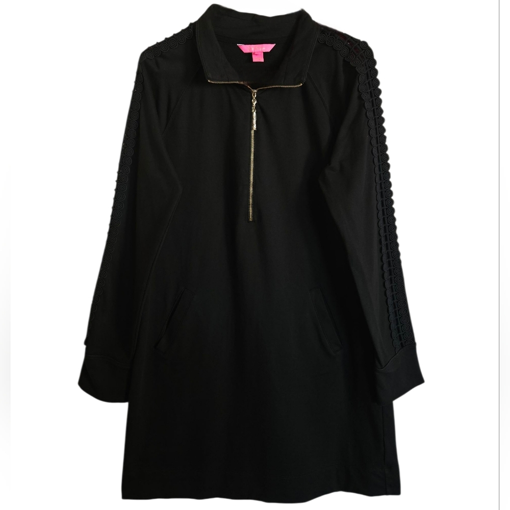 Lilly Pulitzer Black Skipper Solid Long Sleeve La… - image 1